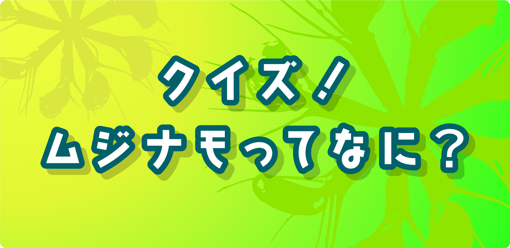 クイズ！ムジナモってなに？